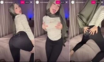 Desahan Hijab Little Woman Live Private IG