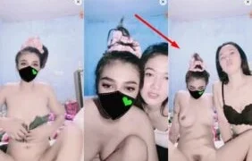 Duo Lesbong Binal Pamerin Susu Jembut